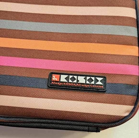 NWT Kosox Colorful Striped Lunch Bag with Handle - Picture 2 of 6